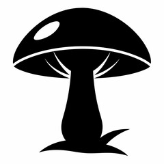 Mushroom black silhouette