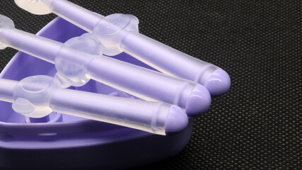 Baby toothbrush with various types of brush heads