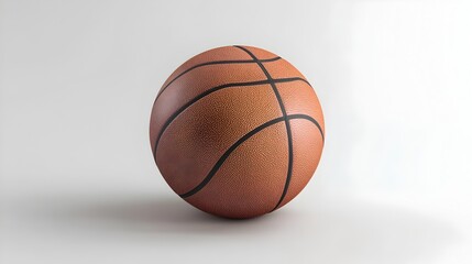 Fototapeta premium 3D Rendered Sports Equipment Basketball or Soccer Ball Isolated on White Background with Studio