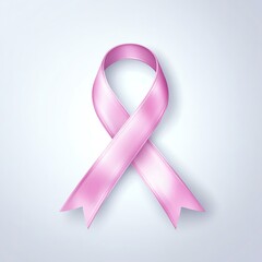 A stylish pink ribbon symbolizing awareness, support, and hope. Perfect for campaigns or events focused on health and wellness.