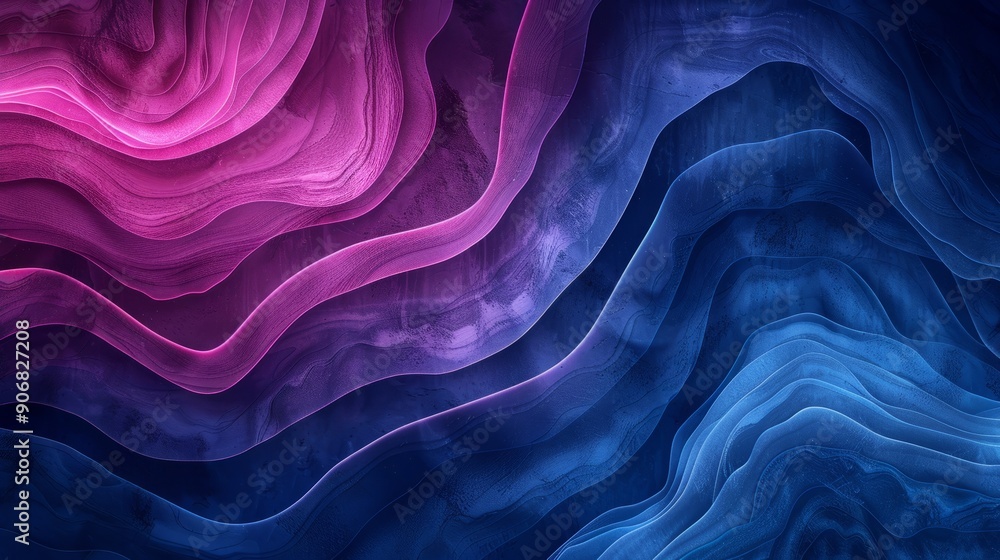 Poster abstract design with colorful stripes on smooth textured background