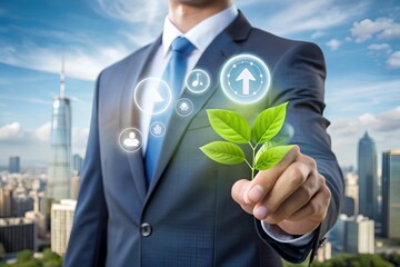 Business Leader Driving Sustainable Urban Growth Through Green Innovation and Corporate Responsibility for a Greener, More Eco-Conscious Future