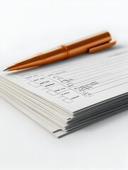 Naklejka premium Parent Volunteer Sign up Sheets and Thank You Notes on White Background