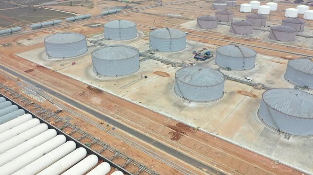 Silos in Angola Luanda Africa