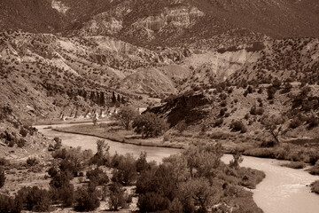 Tipi VIllage on RIo Chama - Sepia