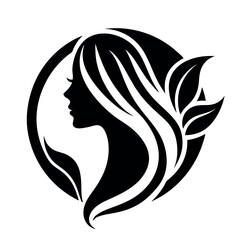 Beauty care logo vector art illustration.
