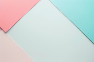 Minimalist plain white blank A4 empty sheet card mockup on retro pastel background