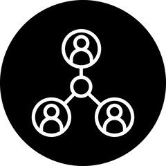 Connection Vector Line White Circle Black