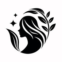Beauty care logo vector art illustration.
