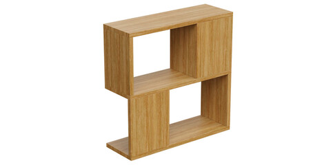 Versatile and Elegant Shelf and Cabinet for Home and Office - Perfect for Organized Stylish and Luxury Interiors - 3d model render realistic realism - png - transparent background
