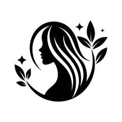 Beauty care logo vector art illustration.

