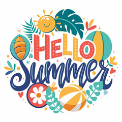 summer tshirt eps vector design