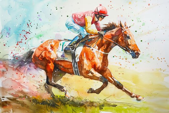 Horse Racng Large Canvas Set Sport Décor Equestran Wall Art - Etsy
