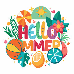 summer tshirt eps vector design