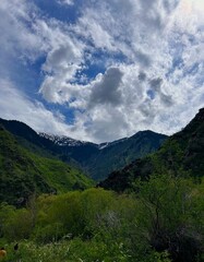 landscape with clouds