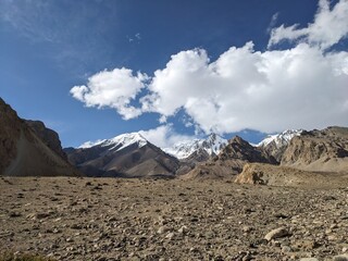 Breathtaking Views of Shimshal Pass in the Pamir Mountains. Shimshal Valley is a remote and breathtakingly beautiful area known for its high-altitude landscapes, rugged mountains, and more.