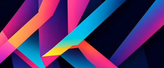 illustrazione con elementi geometrici astratti a tema futuristico sureale