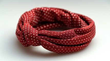 Obraz premium Red Polka Dot Headband