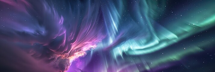 Obraz premium G5 Geomagnetic Storm Unleashing the Radiant Aurora Dance of the Northern Lights