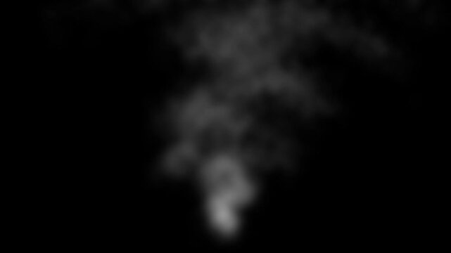 Fluctuating smoke material/white