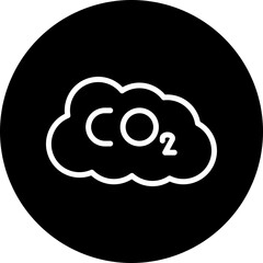 Co Vector Line White Circle Black