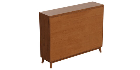 Versatile and Elegant Shelf and Cabinet for Home and Office - Perfect for Organized Stylish and Luxury Interiors - 3d model render realistic realism - png - transparent background