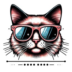 Cool Cat with Sunglasses