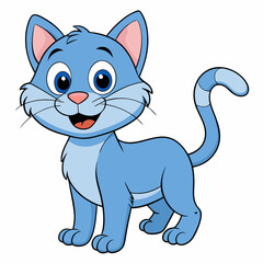 Black cat, cat vector illustration, animal vector art, cat silhouette, pet vector icon, eps, cartoon cat