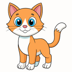 Black cat, cat vector illustration, animal vector art, cat silhouette, pet vector icon, eps, cartoon cat