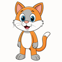 Black cat, cat vector illustration, animal vector art, cat silhouette, pet vector icon, eps, cartoon cat