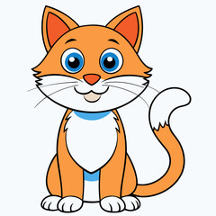 Black cat, cat vector illustration, animal vector art, cat silhouette, pet vector icon, eps, cartoon cat