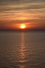 sunset over the sea