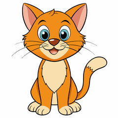 Black cat, cat vector illustration, animal vector art, cat silhouette, pet vector icon, eps, cartoon cat