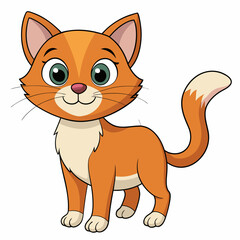 Black cat, cat vector illustration, animal vector art, cat silhouette, pet vector icon, eps, cartoon cat