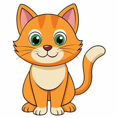 Black cat, cat vector illustration, animal vector art, cat silhouette, pet vector icon, eps, cartoon cat