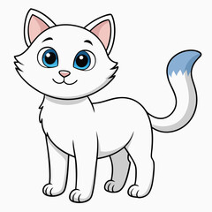 Black cat, cat vector illustration, animal vector art, cat silhouette, pet vector icon, eps, cartoon cat