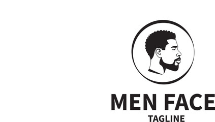 men face logo design 