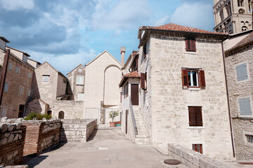 The street of Split town at Croatia.