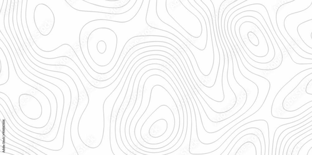 Poster abstract design seamless pattern with line topographic map. geographic mountain relief. retro topogr