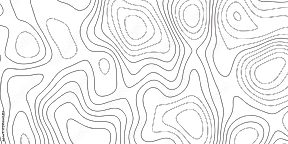Poster abstract design seamless pattern with line topographic map. geographic mountain relief. retro topogr
