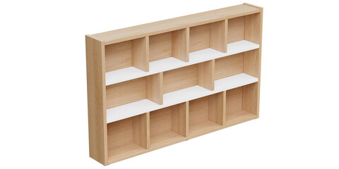 Versatile and Elegant Shelf and Cabinet for Home and Office - Perfect for Organized Stylish and Luxury Interiors - 3d model render realistic realism - png - transparent background