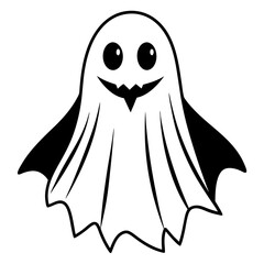 halloween ghosts, ghost vector illustration, ghost vector art, halloween ghosts silhouette, halloween vector icon, eps, cartoon ghost