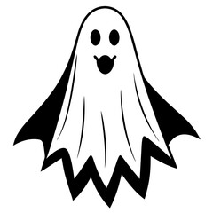 halloween ghosts, ghost vector illustration, ghost vector art, halloween ghosts silhouette, halloween vector icon, eps, cartoon ghost