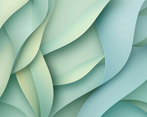 Olive and Sky Blue - abstract, pattern, background, texture, wave, smooth, pastel, design, paper, layers, gradient, soft, light, blue, green, fold, curves, elegant