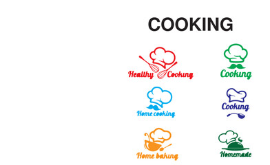 Cooking logo design template vector