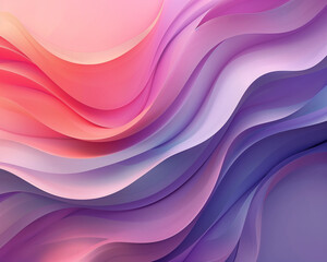 Obraz premium Pink and Purple - abstract, colorful, waves, gradient, pink, purple, art, background, pattern, design, texture, fluid, smooth, vibrant, soft, flowing, modern, pastel