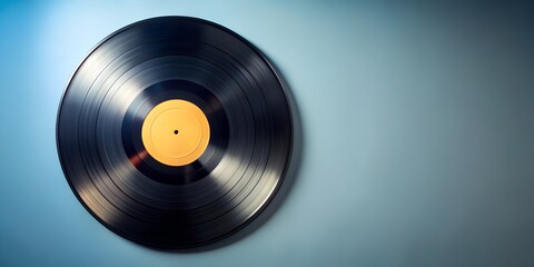Obraz premium Schallplatte Vinyl Schellack Vinylscheibe Scheibe Platte AI-Created Content