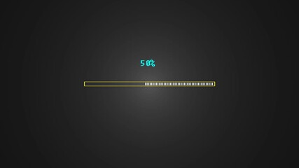 animated data transferring file. loading bar downloading, uploading processing 100 percent complete
