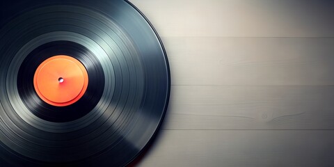Fototapeta premium Schallplatte Vinyl Schellack Vinylscheibe Scheibe Platte AI Generative
