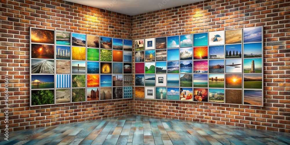 Poster a picture on a wall informative vibrant engaging generative by ai